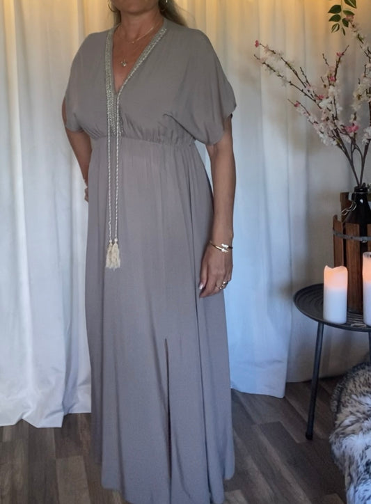 Annie taupe dress