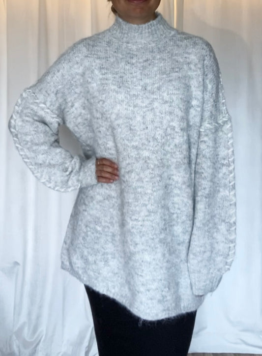 Oversized sweater grey