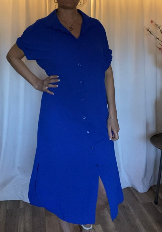 Long shirt dress Blue